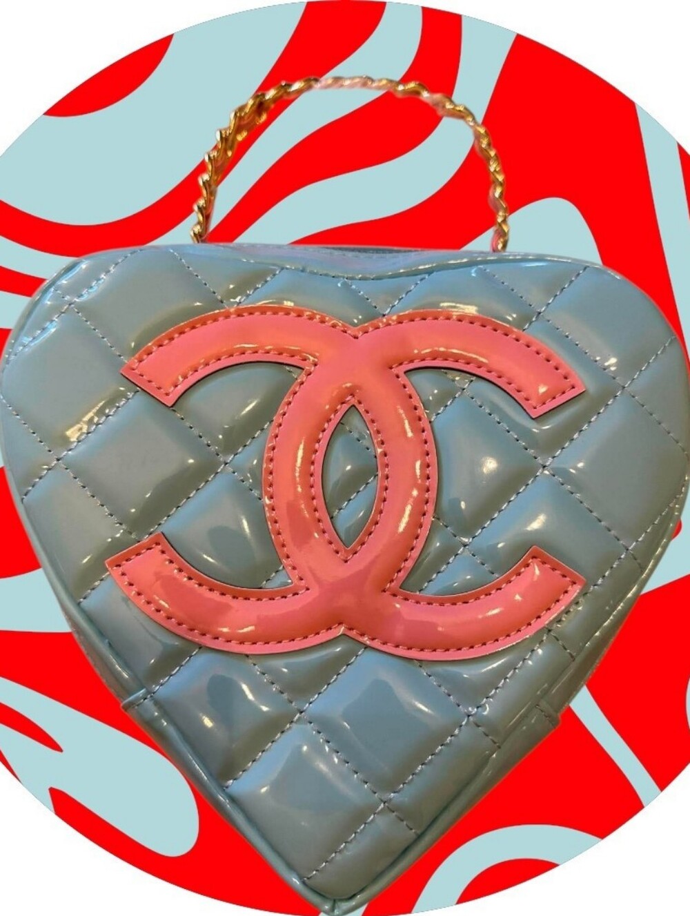 Super Cute Small Crossbody Bag Heart Shapped Brand New
